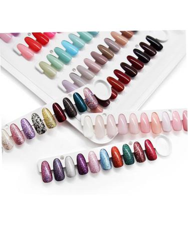 Nail Display Chart Nail Color Chart Display Book With Nail Tips Nail Practice Card Design Board Display Book - Buy Online on GoSupps.com