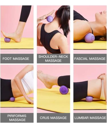 FITZELAR Massage Lacrosse Balls for Myofascial Release | SGS Certified | Deep Tissue Massage for Back, Shoulders & Feet | Trigger Point Therapy | Relieve Muscle Knots & Pain | Pink & Blue - Buy Online on GoSupps.com