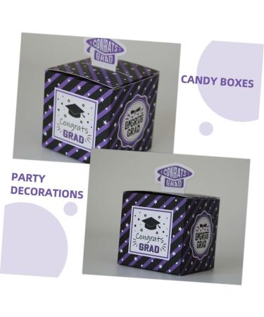 TOPBATHY 50pcs Boxes Graduation Candy Box Graduation Party Favors Candy Container Graduation Party Favor Boxes Grad Candy Boxes Party Candy Holder Paper European Style Gift Purple 1 count (Pack of 1) Purple - Buy Online on GoSupps.com