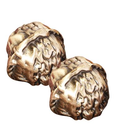 Homsfou 1 pair of Chinese articles Chinese stress balls decor chinese handballs small Chinese ball chinese style ornaments massage ball walnut older