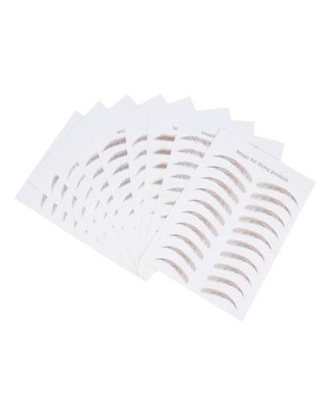 Didiseaon Didiseaon 9 Sheets Eco Imitation Eyebrow Stickers for eyebrow makeup grooming shaping and styling. Eyebrow stickers eyebrow tattoos gel stickers.