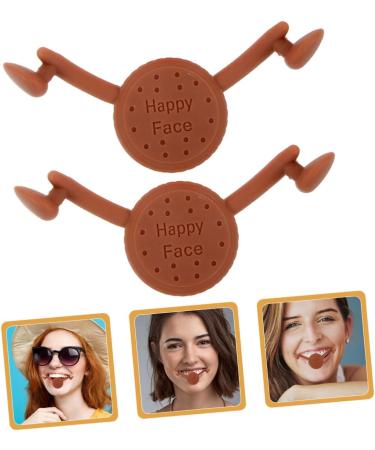 Lot de 2 Appareils de Tonification des Muscles du Sourire en Silicone Masseur de L vres Marron Entra neur d'Expressions Faciales Doux Peau pour Am lioration du Sourire au - Buy Online on GoSupps.com