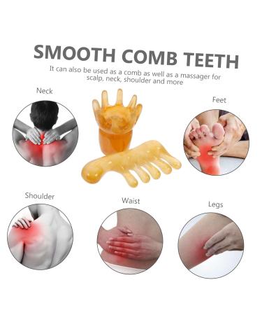Minkissy 6-Piece Massage Comb Set | Gua Sha Tool & Wide Comb for Scalp Care Hair and Deep Fabric Massage - Buy Online on GoSupps.com