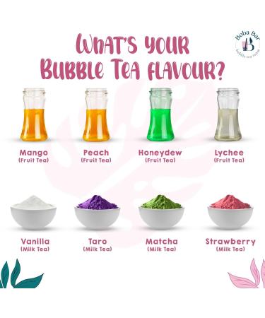 Boba Bar London | Bubblicious Mixed Bubble Tea Kit | 8 Mixed Tea Flavours | 8 Boba & Jelly Toppings | Tapioca Pearls | 8 Bamboo Straws | 8 Tea Bags | 2 Recipe Cards Boba Bar London | Bubblicious Mixed Bubble Tea Kit | 8 Mixed Tea Flavours | 8 Boba & Jelly - Buy Online on GoSupps.com