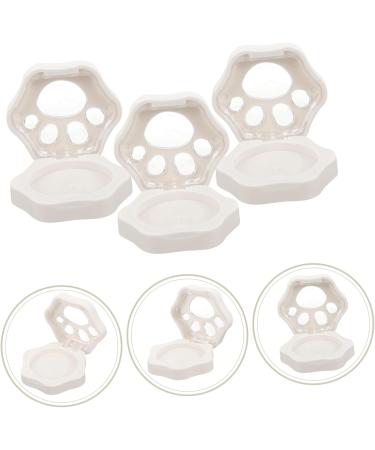 Didiseaon 3pcs Blush Palette Eyeshadow Eye Shadow Cosmetic Containers Empty Lipstick Pallet White Plastic - Buy Online on GoSupps.com