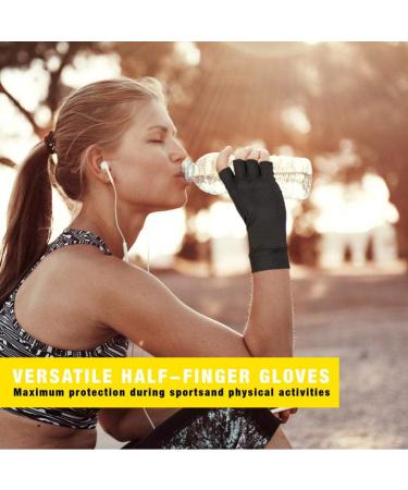 RNAIETY Copper Arthritis Compression Gloves for Women and Men - Fingerless Gloves for Arthritis, Raynaud's, Carpal Tunnel - Size L - Buy Online on GoSupps.com
