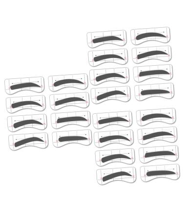 Beavorty 96 Pairs 8 Eyeshadow Eyebrow Stamp Molds Eyebrow Stencils Template Eyebrow Trimming Makeup Tools