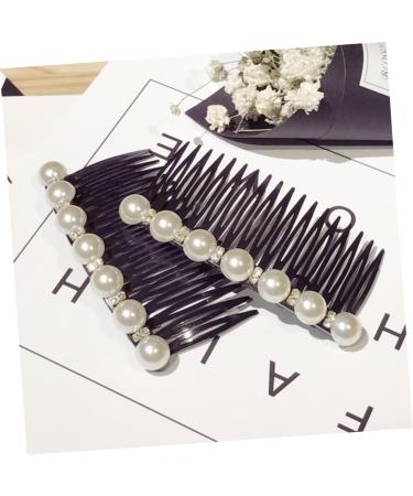 FRCOLOR Set of 6 comb headpiece pearl headpiece made of pearls rhinestone comb hair styling hair accessories combs tiara comb headdress made of rhinestone decorative comb headdress Korean version - Buy Online on GoSupps.com