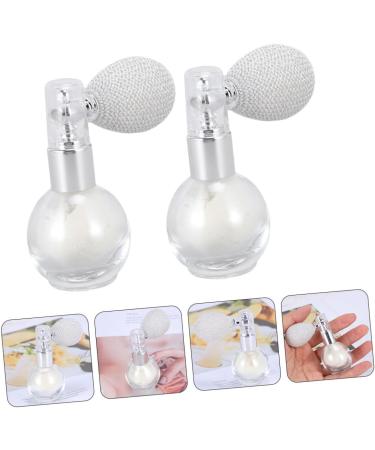 FOMIYES 2pcs Spray Glitter Mist Spray Bottle Spray Powder Makeup Hair Decor Clear Plastic White Make up White 7.5x6cm - Buy Online on GoSupps.com