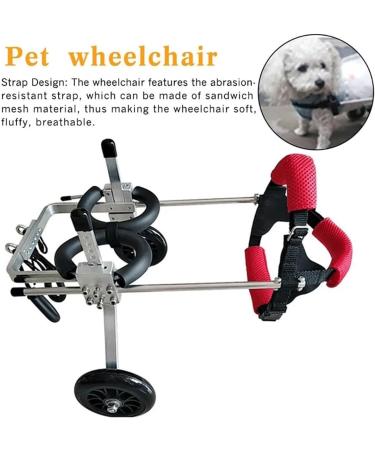 Dog Wheelchair Dog Wheelchair for Back Legs to Help Pets Regain Walking Ability Pet Wheelchair Lightweight 2 Wheels Dog Wheelchair Portable XX-Small - Buy Online on GoSupps.com