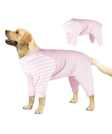 Lelepet Dog Surgery Recovery Suit for Female Male Dogs Soft Dog Onesie Dog Bodysuit Abdominal Wounds Protector Puppy Surgical Spay Shirt Anti-Licking Pet Medical Suit Cone Alternative Pink S Small Pink