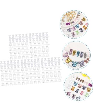 Beavorty 3 Nail Nail Polish Tools Manicure Tools Nail Color Display Card Nail Color Displaying Tool Clear Nail Color Displaying Tool Play Board Sample Bear Bow Tie - Buy Online on GoSupps.com