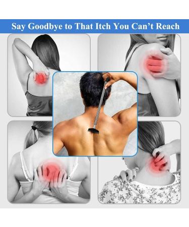 Flanker-L Oversized Portable Extendable Back Scratcher Upgraded Metal Stainless Steel Telescoping Back Scratcher Tool with Canvas Carrying Bag - Black - Buy Online on GoSupps.com