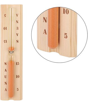 Elegant Wooden Hourglass - Long-lasting Sauna Timer for Home Pool & Kitchen | Ideal Gift for Birthdays - Buy Online on GoSupps.com