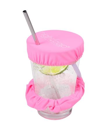 NightCap Drink Cover Scrunchie - The Reusable Drink Spiking Prevention Scrunchie As Seen on Shark Tank- Pink