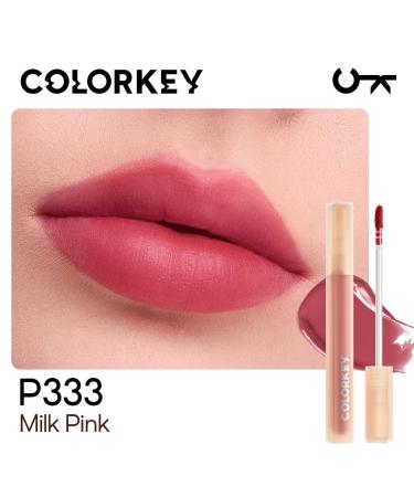 COLORKEY Soft Matte Water Lip Tint - Long-Lasting Moisturized Waterproof Liquid Lipstick in P333 Milk Pink | International Shipping Available - Buy Online on GoSupps.com