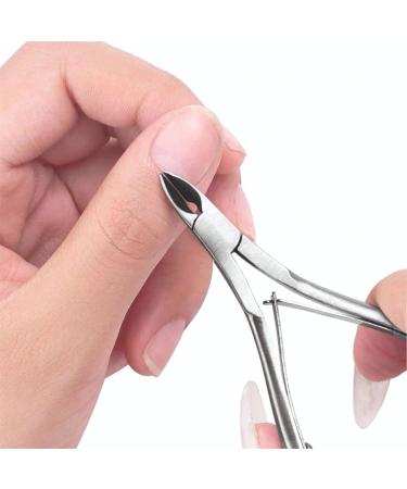 OUSIKA Nail Clippers Professional Stainless Steel Cuticle Nail Nipper Clipper Nail Art Manicure Pedicure Care Trim Plier Cutter Beauty Scissors Tools Nails Silver - Buy Online on GoSupps.com