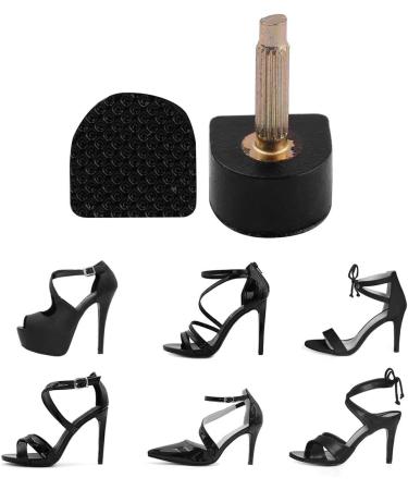 uxcell High Heel Tips for Women - 10pcs Stiletto Lift 1.1x1.1x1.8cm Black - Perfect Shoe Repair Solution - Buy Online on GoSupps.com