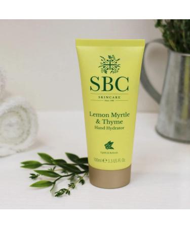SBC Skincare Lemon Myrtle & Thyme Hand Hydrator 100ml Moisturising Soothing Hand Cream Vegan Friendly - Buy Online on GoSupps.com