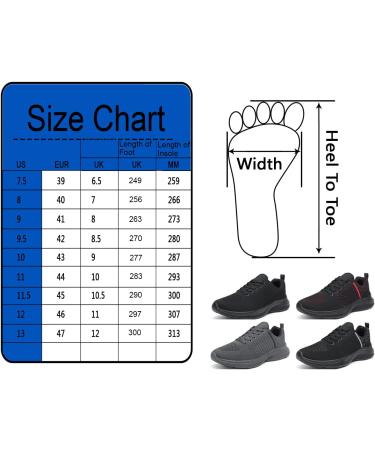 HECODI Wide Running Shoes for Men - Comfortable Breathable Damping Sneakers | Slippery Indoor Jogging Shoes | 40 EU Far Red - Buy Online on GoSupps.com