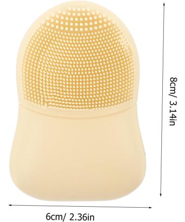 MAGICLULU Silicone Face Brush Face Wash Brush Skin Cheek Brush Silicone Cleaning Brush Makeup Facial Cleaning Brush Face Cleansing Brush Leopard Hair Nets Silica Gel Deep Cleaning Scrubber 8x6cm As Shown - Buy Online on GoSupps.com