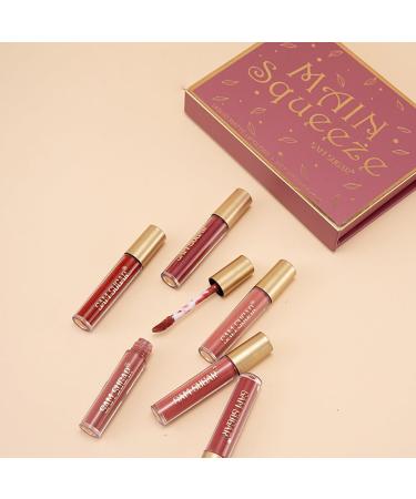 6PCS Everlasting Matte Liquid Lipstick Set - Long Lasting Waterproof & High Pigmented Nude Lip Gloss Kit | Perfect Beauty Gift for Girls - Buy Online on GoSupps.com