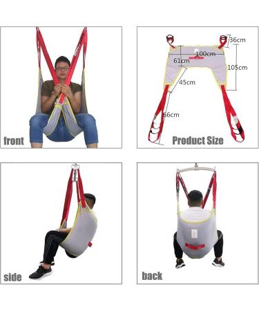 Patient Lift Sling Full Body with Commode Lift Slings Universal Transfer Sling for Patients Shower Bath Toileting Divided Leg Sling with Handles - Buy Online on GoSupps.com