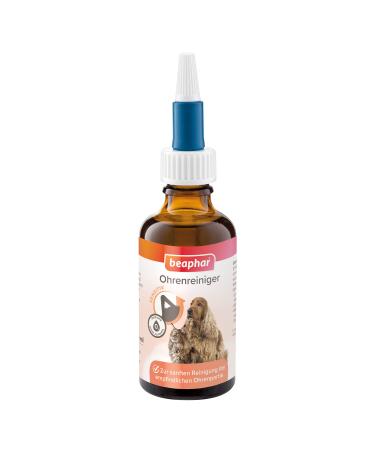 Beaphar - sensitive ear cleaner - for dogs and cats - with MSM (methylsulfonylmethane) - especially mild and stimulus - for gentle care of the external ear area - 0% alcohol - 50 ml lotion