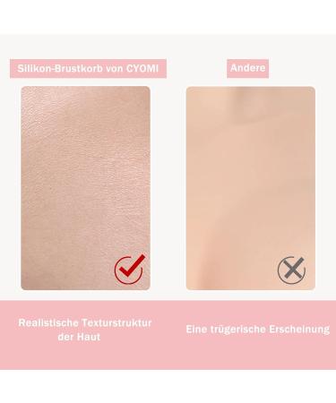 Cyomi Realistic Silicone Breast Prosthesis - Artificial Breasts for Crossdressers Transgender Mastectomy & Cosplay - B-G Cup Ivory White - Buy Online on GoSupps.com
