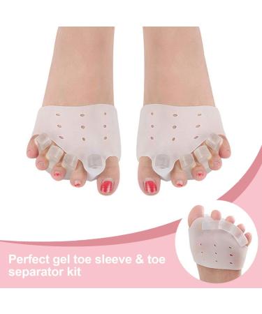 Soft Gel Metatarsal Cushion Toe Separators for Bunion Pain Relief - 2 Pairs - Buy Online on GoSupps.com