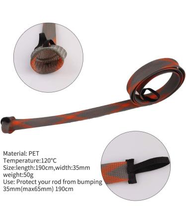 NATRUTH Rod Sock Fishing Rod Sleeve Cover Braided Mesh with Lanyard - 8pcs, 8 Color Options, for 74.8 Casting Sea Fishing Rods - Buy Online on GoSupps.com