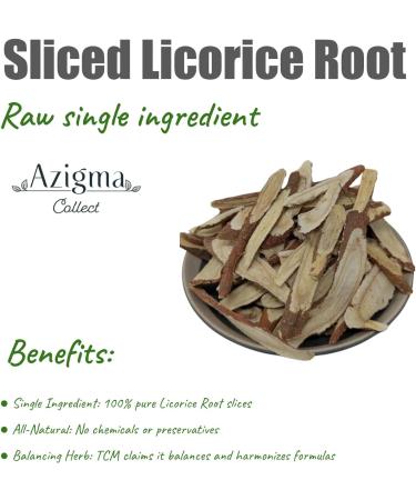 Sliced Licorice Root ( ) Dried Licorice Root Tea Glycyrrhiza Uralensis Traditional Licorice Herbal Tea Natural Licorice Root for Brewing 90g - Buy Online on GoSupps.com