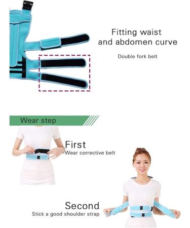 Adjustable Posture Corrector Back Support Shoulder Lumbar Brace Support Corset Back Belt for Men Women Improve Shoulder Upper (Color : Blue Size : Medium) (Black X) (Black Large) - Buy Online on GoSupps.com