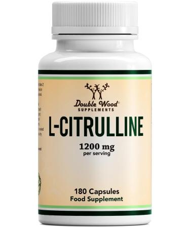 DW L Citrulline | 180 L-Citrulline Capsules - 1200mg L Citrulline per Serving | Nitric Oxide Supplement | Non-GMO & Gluten Free | Manufactured in The UK 180 count (Pack of 1) - Buy Online on GoSupps.com