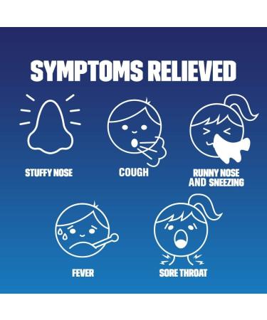 Mucinex Children's Multi-Symptom Night Time Cold Liquid Mixed Berry - 4oz - Fever Reducer, Cough Control, Stuffy Nose Relief - Packaging May Vary - Buy Online on GoSupps.com