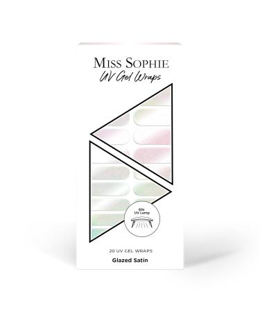 Original Miss Sophie UV gel nail foils Glazed Elegance UV I 20 UV gel nail polish strips Glazed effect glazed satin uv i for finger & toenails glazed satin 20 - Buy Online on GoSupps.com