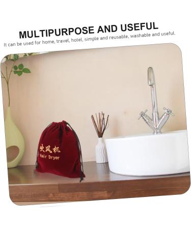 Healeved 12 Pcs Hair Dryer Storage Bag Blow Dryer Bag Travel Makeup Bag Organizer Velvet Storage Bag Fabric - Buy Online on GoSupps.com