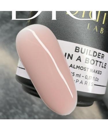 Didier Lab - Premium Nail Builder Gel in a Bottle Almost Naked - Strengthens Natural Nails - LED UV Builder Gel for Nails - Hard Gel Nail Builder for Nail Repair - Nail Gel Extension 15ml 15 ml (Pack of 1) BIAB Almost Naked - Buy Online on GoSupps.com