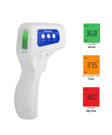 Kinbontop No-Touch Infrared Thermometer - High Temperature Alarm, Instant Accurate Readings for Adults, Children, and Infants - Buy Online on GoSupps.com