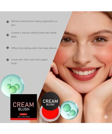  HNYXEQJL Set of 3 multi-purpose red and cream blushes for everyday and special occasion makeup. - Buy Online on GoSupps.com
