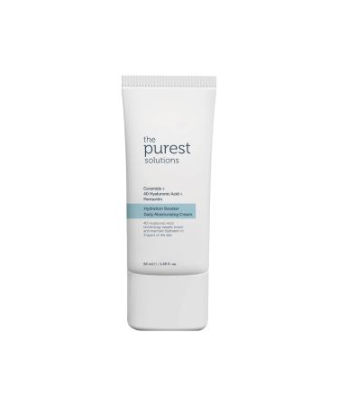 The Purest Solutions Hydration Booster Daily Moisturizing Cream - Ceramide + 4D Hyaluronic Acid + Pentavitin - 24-Hour Effective Intensive Care for All Skin Types - Vegan | Cruelty Free (50 ml)