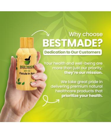 Bestmade Natural Products Fistula in Ano BM133 - Natural Remedy for Discharge in Anus Helps Normalize Bowel Movements & Relieve Throbbing Pains 30 mL Drops - Buy Online on GoSupps.com