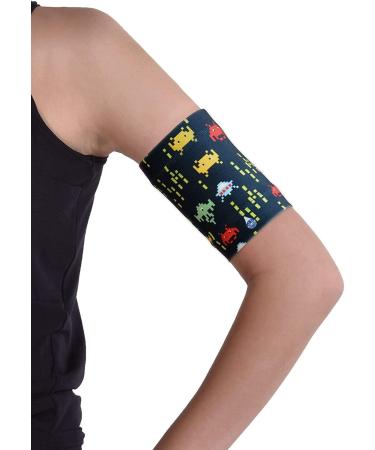 Dia band children glucose sensor protection bracelet freestyle libre medtronic dexcom or omnipod-comfortable reusable diabetics band.Junior.xl (21-23 cm)