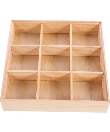 Alipis 3pcs Storage Box Food Tray Fruit Serving Case Tea Organizer for Tea Bags Service Box Wood Desktop 27.80X27.80X6.00CMx3pcs As Shownx3pcs - Buy Online on GoSupps.com