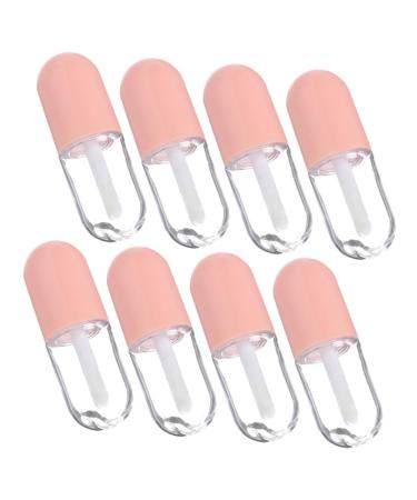 CLISPEED Lot De 8 Tubes De Brillant L vres Transparents Mini 5 Ml En Plastique Pour Voyage Cosm tiques Maquillage
