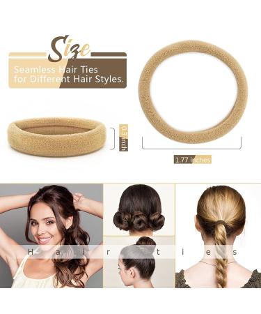 Dreamlover Seamless Hair Ties for Women - No Damage, Thick Hair Ponytail Holders, 50 Pack Multi Colors - Buy Online on GoSupps.com