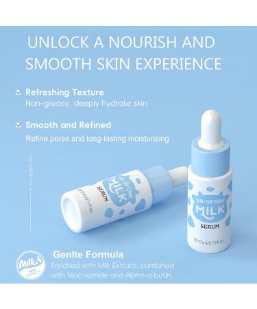 INSEEK Milk Skincare Set for Girls & Teens Moisturizing Milk Skincare Gift Set with Bag Long-lasting Hydrating and Nourish Skin Refine Pores Improve Dull and Rough Skin Strengthen Barrier - Buy Online on GoSupps.com