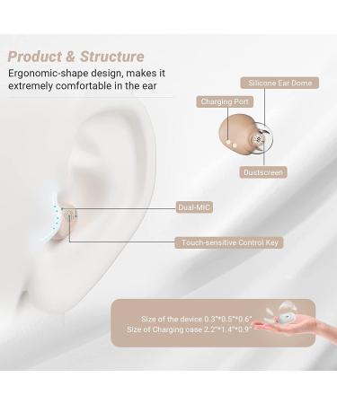Autiphon AT216 Pro Rechargeable Hearing Aids for Seniors & Adults | 16-Channel Digital Amplifiers with Dual Microphones & Tinnitus Masking Mode - Beige (Pair) - Buy Online on GoSupps.com
