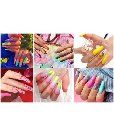 Yueshop Rainbow Gel Nail Polish Set - 10 Neon Colors for UV Soak Off, Fluorescent for Spring & Summer Pool Party - 8ML - Buy Online on GoSupps.com