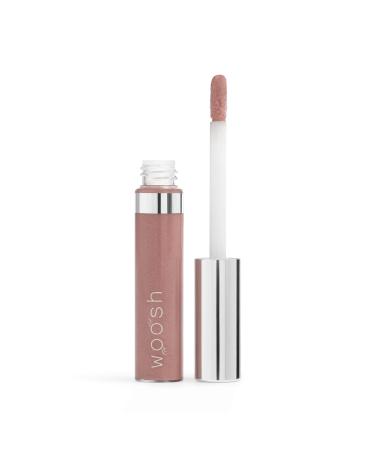 Woosh Beauty | Spin-On Lip Gloss Beige Frosted | Hydrating Shea Butter | No Fine Lines  Shine Finish | Neutral Tones | Vegan & Cruelty-Free